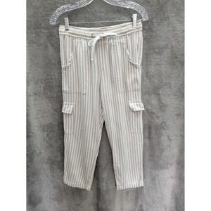 Anthropologie Sanctuary Pants Womens XS Linen Coastal Grandma Casual Cargo‎